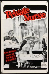 9k642 PRIVATE NURSE 1sh '78 Entrechattes, art of super sexy nurse & patient!