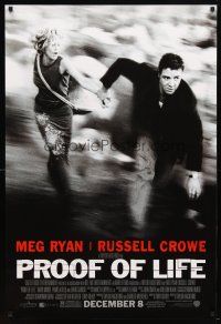9k646 PROOF OF LIFE advance 1sh '00 Meg Ryan & Russell Crowe on the run in South America!