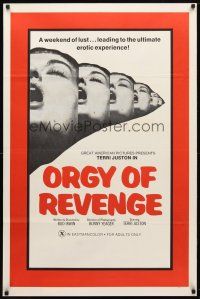 9k683 ROOM 11 1sh '71 Bunny Yeager photography, x-rated, Orgy of Revenge!