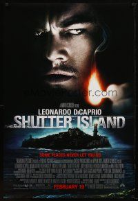 9k711 SHUTTER ISLAND February advance DS 1sh '10 Leonardo DiCaprio, some places never let you go!