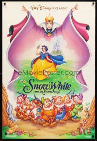 9k718 SNOW WHITE & THE SEVEN DWARFS DS 1sh R93 Walt Disney animated cartoon fantasy classic!