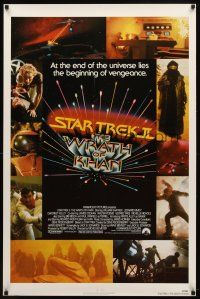 9k736 STAR TREK II 1sh '82 The Wrath of Khan, Leonard Nimoy, William Shatner, sci-fi sequel!
