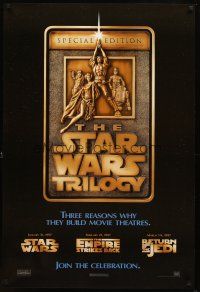 9k747 STAR WARS TRILOGY style F 1sh '97 George Lucas, Empire Strikes Back, Return of the Jedi