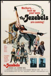 9k762 SWITCHBLADE SISTERS 1sh '75 Jack Hill, fantastic Solie art of sexy bad girl gang with guns!