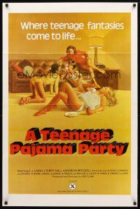 9k771 TEENAGE PAJAMA PARTY 1sh '77 C.J. Laing, Terry Hall, Gignilliat art of sexy teens!