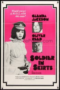 9k799 TRIPLE ECHO 1sh R75 Glenda Jackson, Oliver Reed, Soldiers in Skirts!