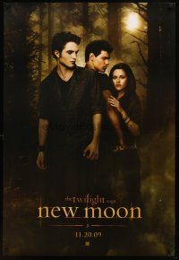 9k807 TWILIGHT SAGA: NEW MOON teaser DS 1sh '09 Kristen Stewart, Robert Pattinson, Taylor Lautner!
