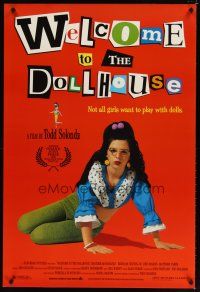 9k823 WELCOME TO THE DOLLHOUSE 1sh '95 Todd Solondz, Heather Matarazzo in wild outfit!
