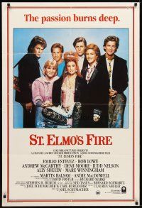 9m674 ST. ELMO'S FIRE Aust 1sh '85 Rob Lowe, Demi Moore, Emilio Estevez, Ally Sheedy, Judd Nelson