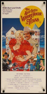 9m710 BEST LITTLE WHOREHOUSE IN TEXAS Aust daybill '82 Burt Reynolds & Dolly Parton by Gouzee!