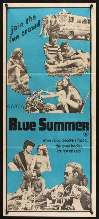 9m720 BLUE SUMMER Aust daybill '73 art of sexy hitchhikin' babes on the prowl who pay by the mile!
