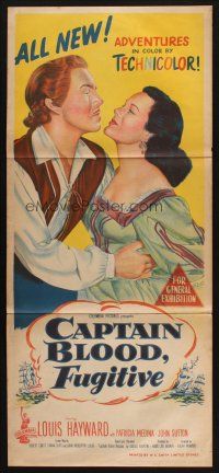 9m737 CAPTAIN PIRATE Aust daybill '53 Louis Hayward, Patricia Medina, sequel to Captain Blood!