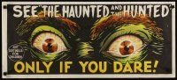 9m764 DEMENTIA 13 teaser Aust daybill '63 Coppola, The Haunted & the Hunted, horror stone litho!