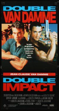 9m770 DOUBLE IMPACT Aust daybill '91 Jean-Claude Van Damme in a dual role as twins!