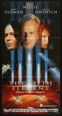 9m795 FIFTH ELEMENT Aust daybill '97 Bruce Willis, Milla Jovovich, Oldman, directed by Luc Besson!