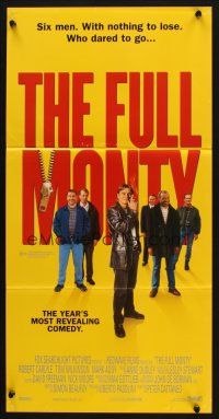 9m822 FULL MONTY Aust daybill '97 Peter Cattaneo, Robert Carlyle, Tom Wilkinson, male strippers!