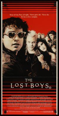 9m901 LOST BOYS Aust daybill '87 teen vampire Kiefer Sutherland, directed by Joel Schumacher!