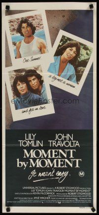 9m916 MOMENT BY MOMENT Aust daybill '79 directed by Jane Wagner, Lily Tomlin & John Travolta!