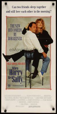 9m995 WHEN HARRY MET SALLY Aust daybill '89 Rob Reiner classic, Billy Crystal, Meg Ryan!