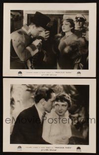 9m044 TONIGHT IS OURS 2 French LCs '33 images of Claudette Colbert & Fredric March!