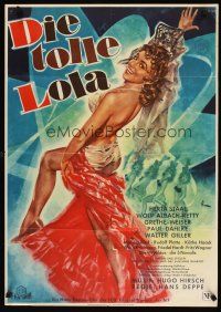 9m490 DIE TOLLE LOLA German '54 super-sexy Ernst Litter art of Herta Staal in title role!