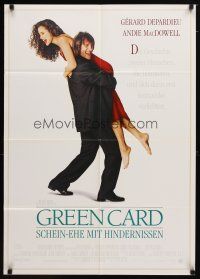 9m533 GREEN CARD German '90 Gerard Depardieu, Andie MacDowell, directed by Peter Weir!