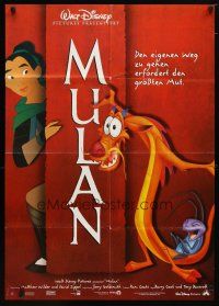 9m583 MULAN German '98 Walt Disney Ancient China cartoon, cool animated action!