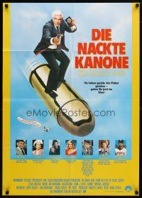 9m584 NAKED GUN German '88 Leslie Nielsen in Police Squad screwball crime classic, great image!