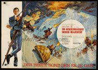 9m592 ON HER MAJESTY'S SECRET SERVICE German '69 George Lazenby's only appearance as James Bond!