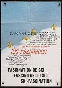 9m630 SKI FASCINATION German '66 cool downhill skiing sports image!