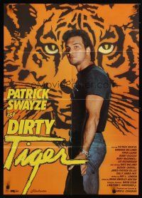 9m648 TIGER WARSAW German '88 cool portrait image of Patrick Swayze in the title role!