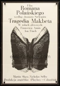 9m275 MACBETH Polish 23x33 '72 Roman Polanski, Jon Finch, Francesca Annis, from Shakespeare!