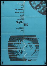 9m333 SLENDER THREAD Polish 23x33 '67 Sidney Poitier keeps Anne Bancroft from committing suicide!