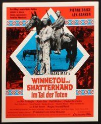 9m397 WINNETOU & SHATTERHAND IN THE VALLEY OF DEATH 24 German LCs '68 Lex Baker, Pierre Brice!