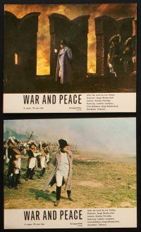 9m049 WAR & PEACE 24 English Russian LCs '67 Sergei Bondarchuck, 3-part Russian version, Tolstoy!