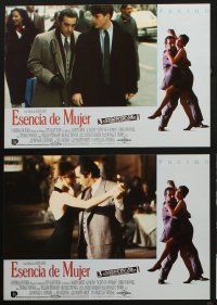 9m021 SCENT OF A WOMAN 12 Spanish LCs '92 great images of blind Al Pacino, Chris O'Donnell!