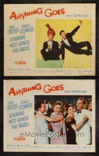 9p848 ANYTHING GOES 2 LCs '56 Donald O'Connor, Bing Crosby, Mitzi Gaynor, Jeanmaire