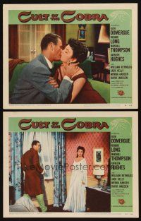 9p873 CULT OF THE COBRA 2 LCs '55 beauty Faith Domergue changed to a thing of TERROR!