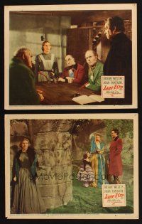 9p908 JANE EYRE 2 LCs '44 Orson Welles as Edward Rochester, Joan Fontaine in the title role!