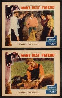 9p926 MAN'S BEST FRIEND 2 LCs '35 cool images of Lightning the German Shepherd Marvel Dog!