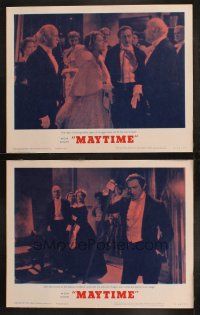 9p931 MAYTIME 2 LCs R62 Jeanette MacDonald, jealous husband John Barrymore