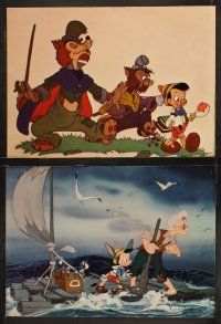 9p951 PINOCCHIO 2 heavily trimmed LCs R78 Disney cartoon about a wooden boy who wants to be real!