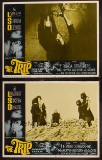 9p988 TRIP 2 LCs '67 AIP, written by Jack Nicholson, LSD, psychedelic drugs, Peter Fonda!