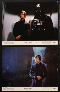 9p638 RETURN OF THE JEDI 6 color 11x14 stills '83 Luke, Leia, Han, Chewbacca, Lando, Adm. Ackbar!