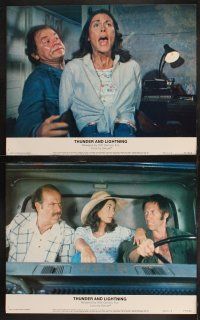 9p498 THUNDER & LIGHTNING 8 color 11x14 stills '77 David Carradine & Kate Jackson, Roger Corman!