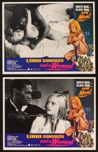 9p029 1000 CONVICTS & A WOMAN 8 LCs '71 cool images, sexy blonde Alexandra Hay would take any man!