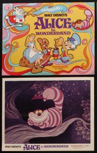 9p009 ALICE IN WONDERLAND 9 LCs R74 Walt Disney Lewis Carroll classic, great cartoon images!