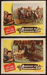 9p034 AMBUSH AT TOMAHAWK GAP 8 LCs '53 John Hodiak, John Derek, cool action western images!