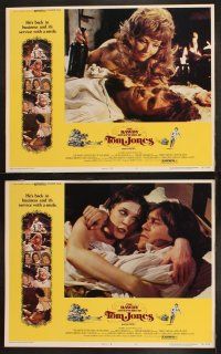 9p050 BAWDY ADVENTURES OF TOM JONES 8 LCs '76 Nicky Henson, sexy Joan Collins, service w/a smile!
