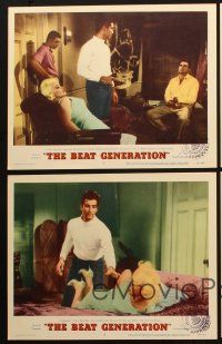 9p664 BEAT GENERATION 5 LCs '59 sexy Mamie Van Doren trapped by beatnik Ray Danton, Louis Armstrong